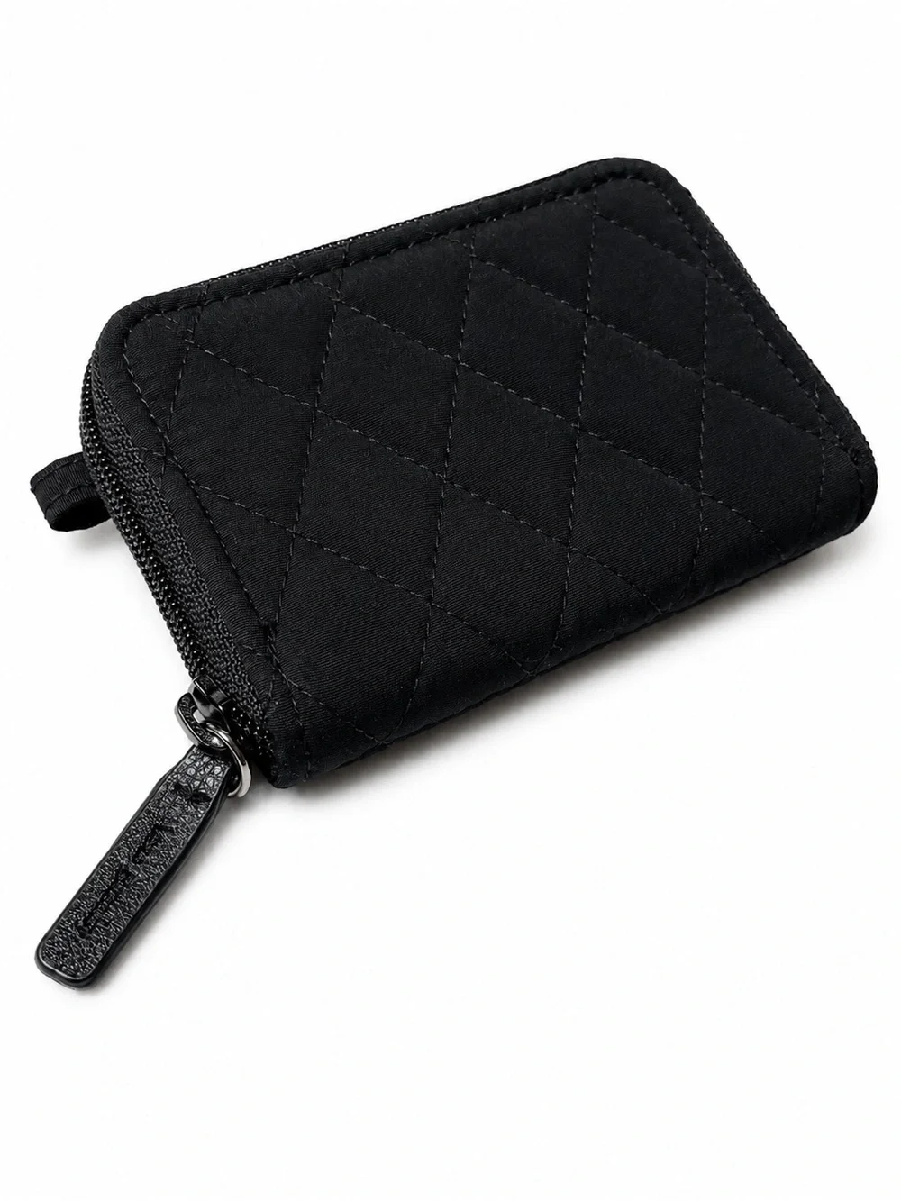 Vera Bradley Black Quilted Compact Wallet